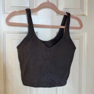 Lululemon Align Ribbed Tank Graphite Grey Size 8